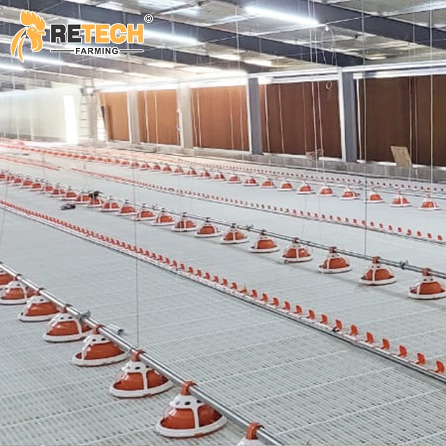 broiler floor raising system